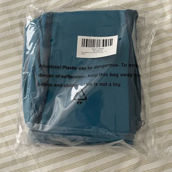 Hearth & Harbor Teal Wreath Storage Bag - Picture 3 of 3